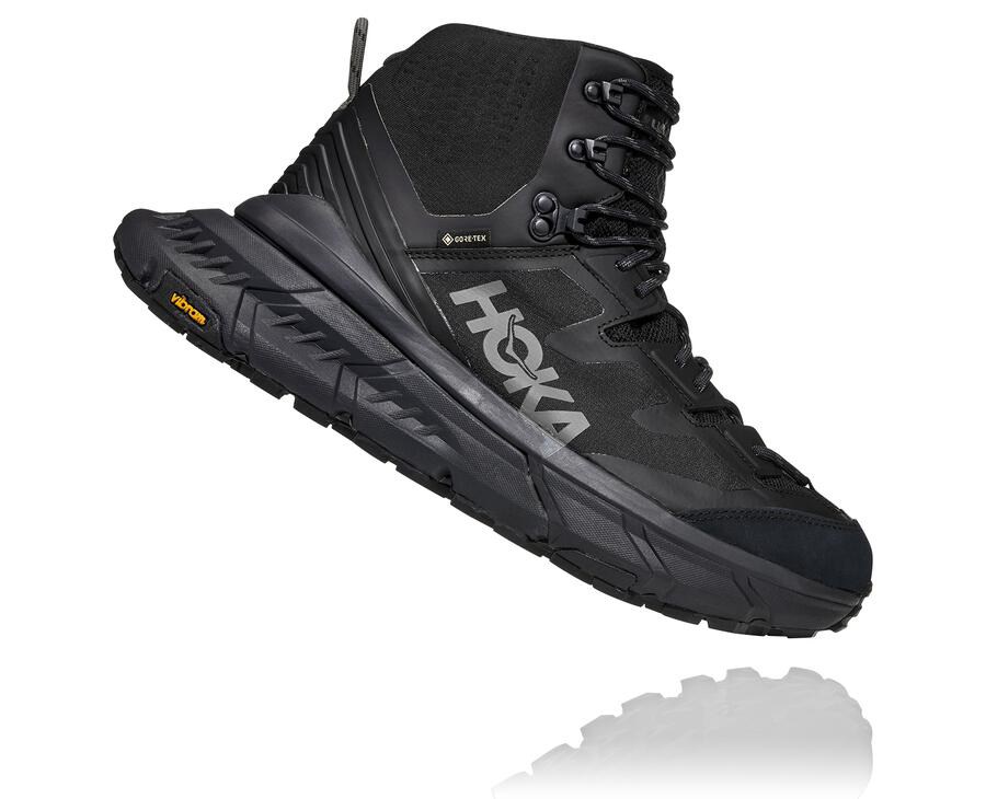 Botas De Montaña Hoka One One Hombre - Tennine Hike Gore-Tex - Negras - JOD489761